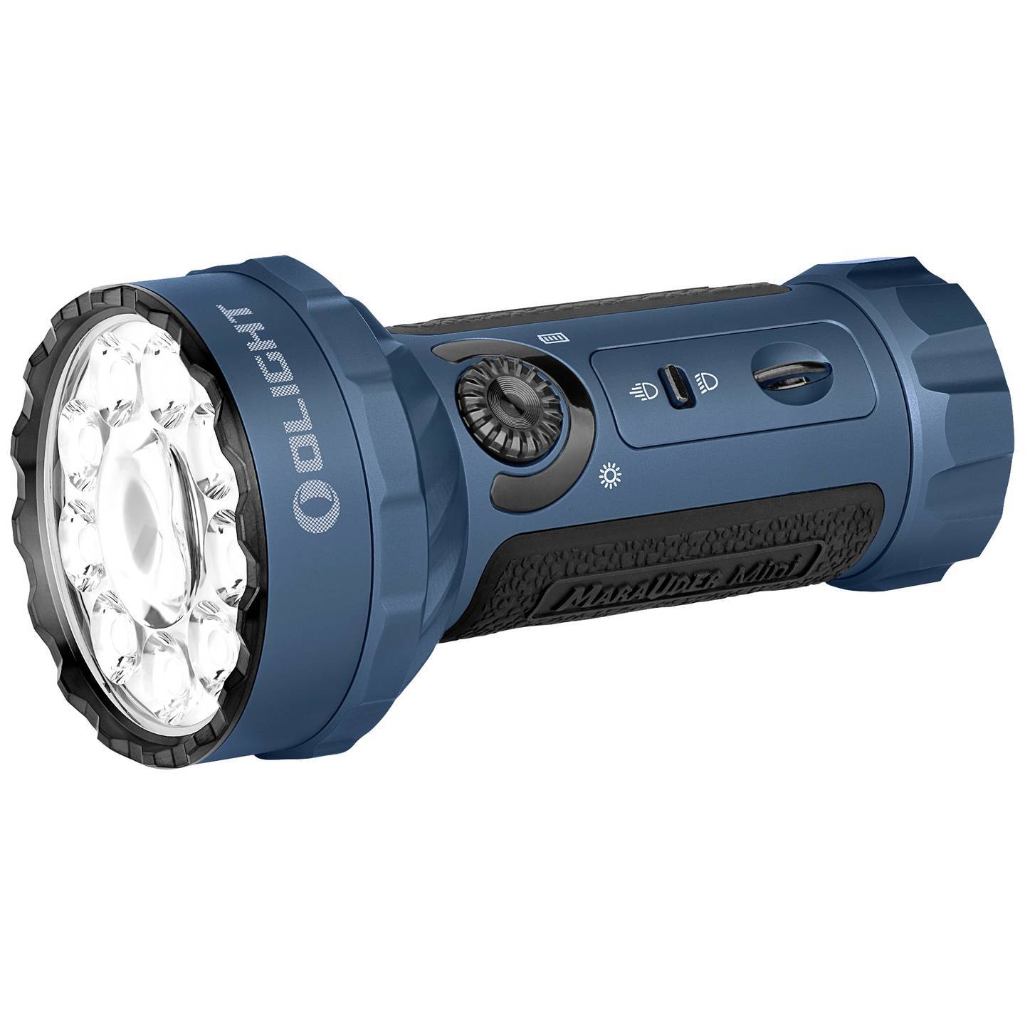 Bild OLight Marauder Mini midnight blue Professionelle LED Taschenlampe mit Flut- und Fernlicht