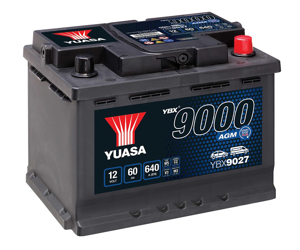 Yuasa Auto Batterie YBX9027  (DIN56219)  12V/60Ah C20