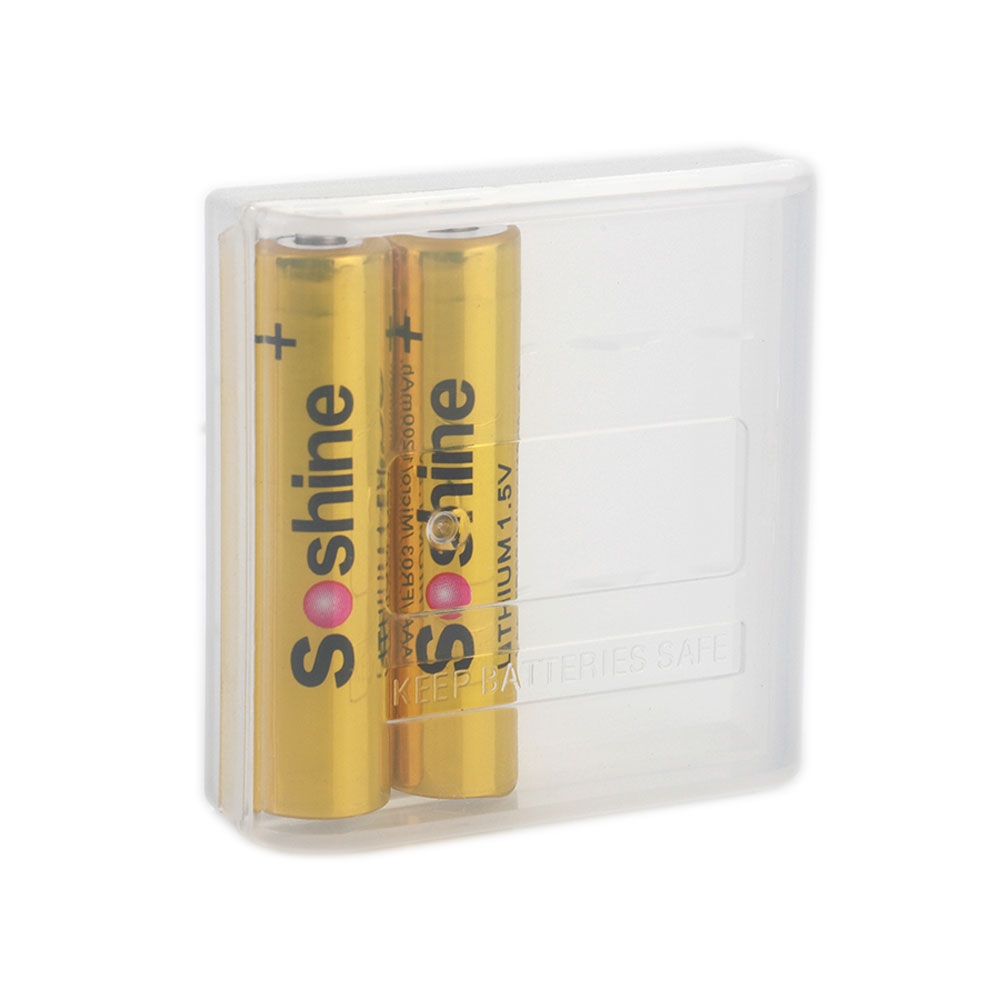 Soshine Batteriebox 4x Micro (AAA), 10440 Soshine SBC-003 (L x B x H) 49.5 x 48.2 x 14.8 mm