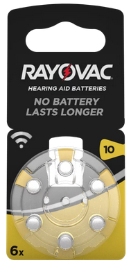 Rayovac Hörgeräte-Batterie 10AC  6er-Blister