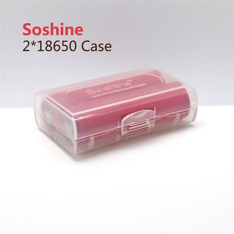 Soshine Batteriebox 2x 18650, 16340 Soshine SBC-012 (L x B x H) 72.2 x 44.6 x 22.2 mm