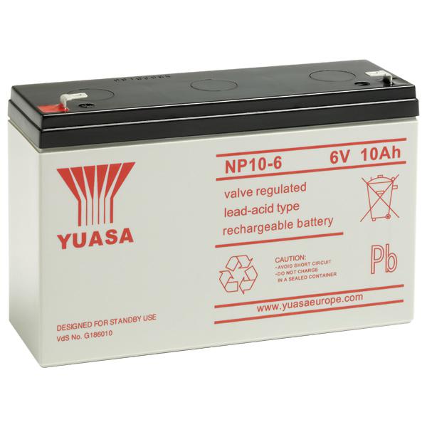 Yuasa Bleiakku mit 6V und 10Ah – NP10-6 VDS