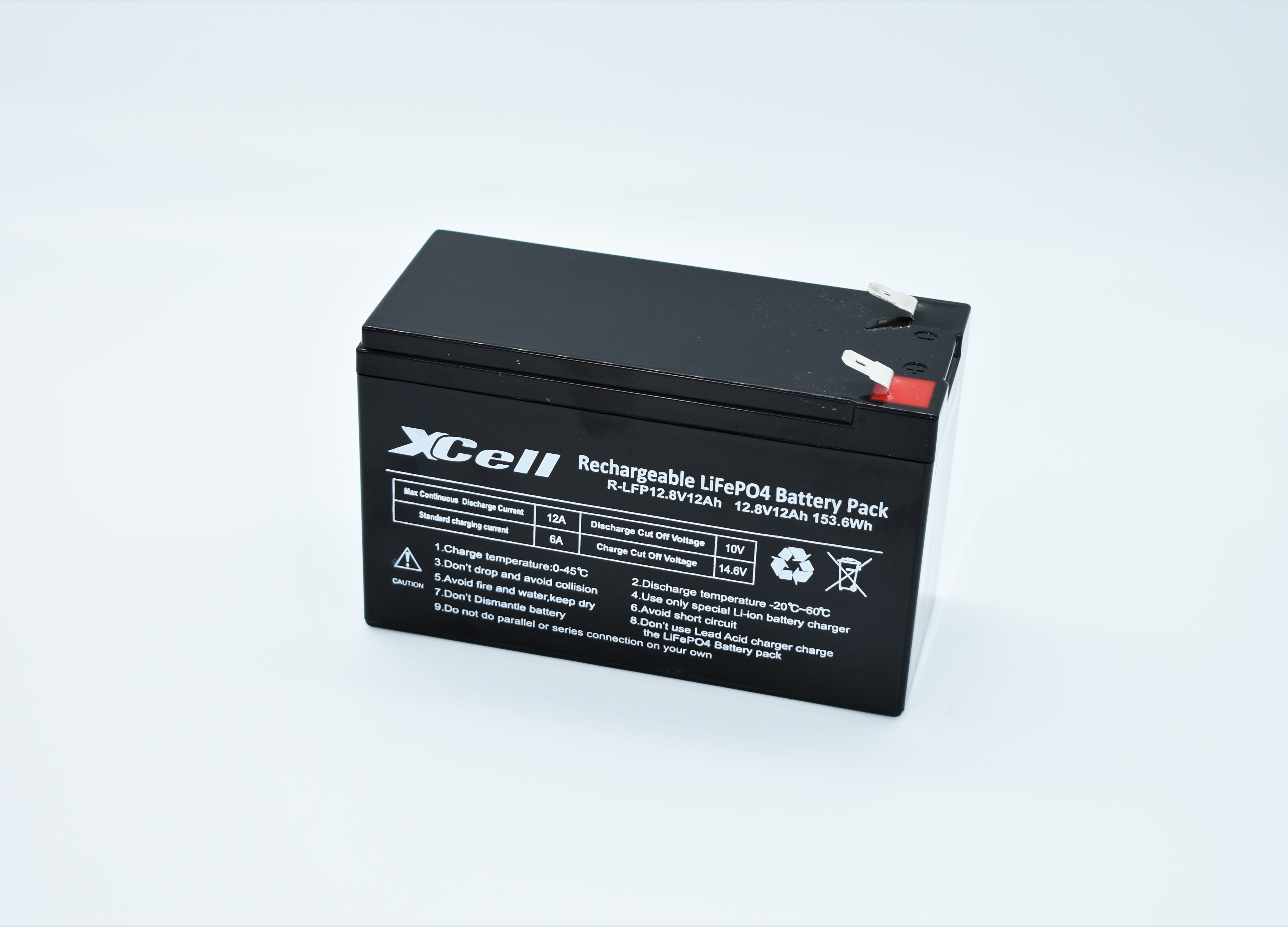 Bild XCELL XCELFP1212S LiFePO₄ Akku mit 12,8 V und 12 Ah