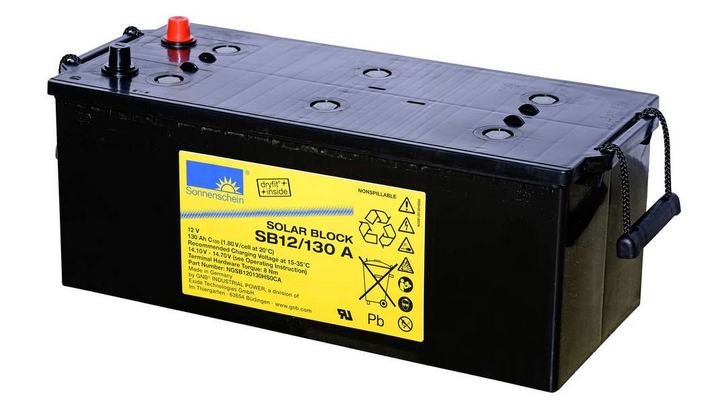 Bild Sonnenschein SB12/130 A – 12 V 130 Ah Gel-Solarbatterie