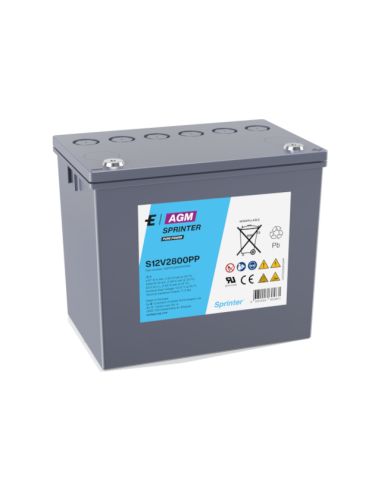 Exide Sprinter S12V2800PPV0 Bleiakku mit 12 V und 69,5 Ah