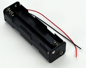 Batteriehalter mit Kabel  für 8x AA  (Vor-/Rückseite)
