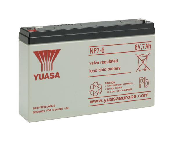 Yuasa Bleiakku mit 6V und 6,5Ah – NP7-6