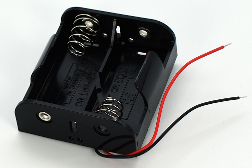 Batteriehalter mit Kabel  für 2x C