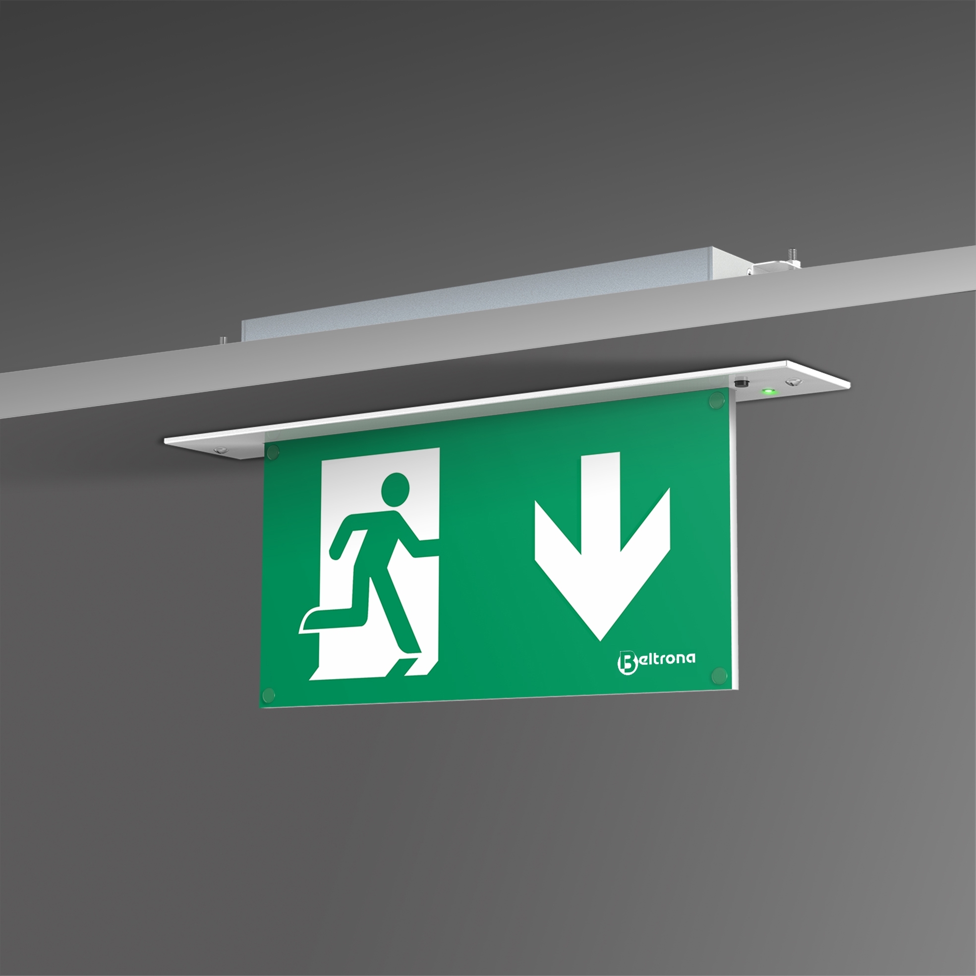 Beltrona LED Notleuchte für Deckeneinbaumontage ZB