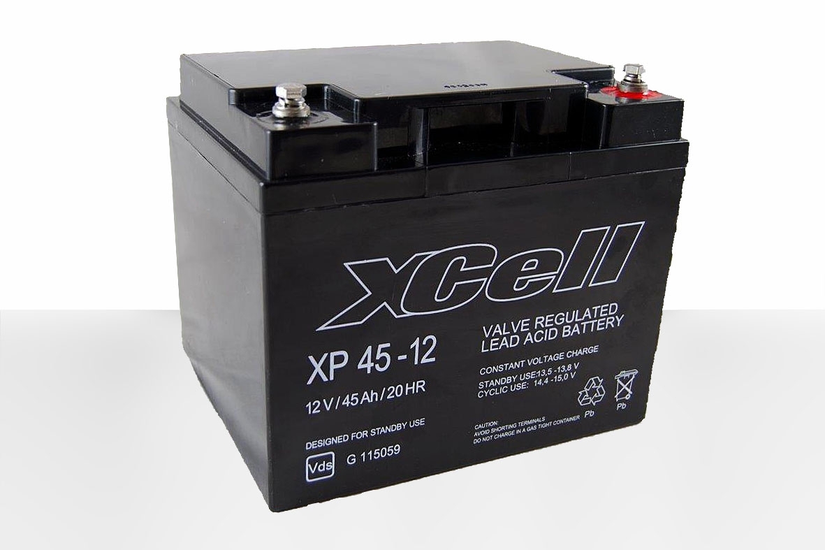 Bild XCELL XP45-12 Bleiakku mit VdS Zulassung – 12 V und 45 Ah