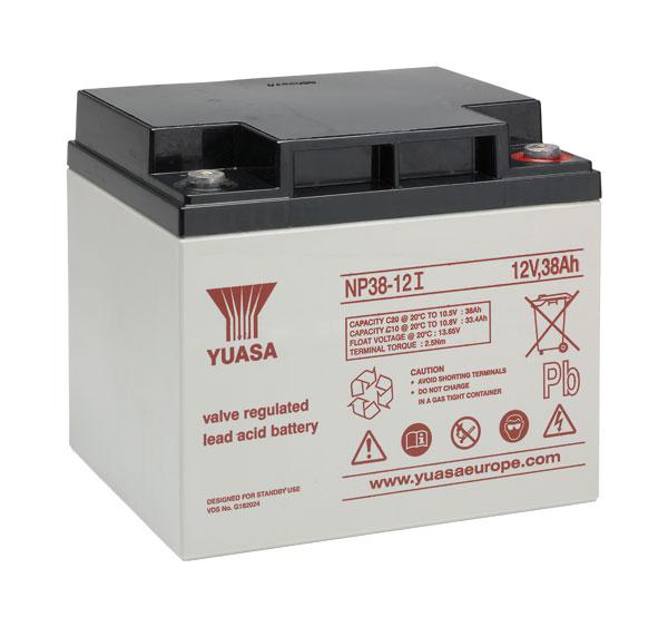 Yuasa Bleiakku mit 12V und 38Ah – NP38-12I VDS