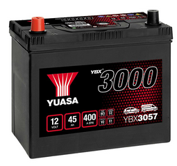 Yuasa Autobatterie YBX3057 – 45Ah, 390A, Wartungsfrei – Zuverlässige Energie für Ihr Fahrzeug