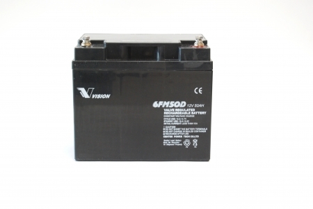 Bild VISION Bleiakku 6FM50DX mit 12V und 50Ah