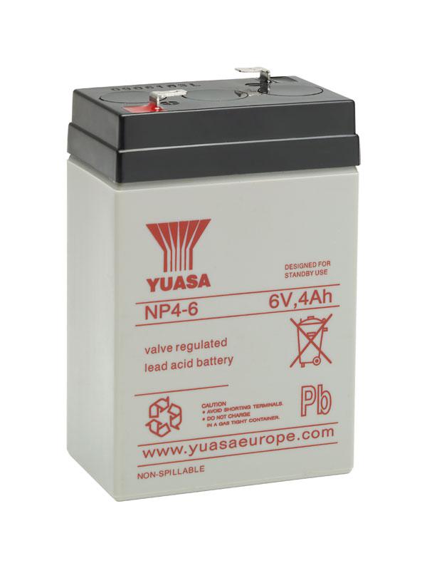 Yuasa Bleiakku mit 6V und 3,7Ah – NP4-6