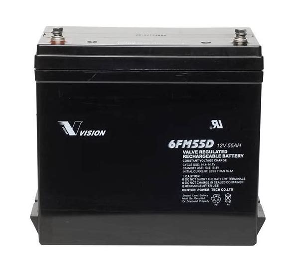 Bild VISION Bleiakku 6FM45DX mit 12V und 50Ah