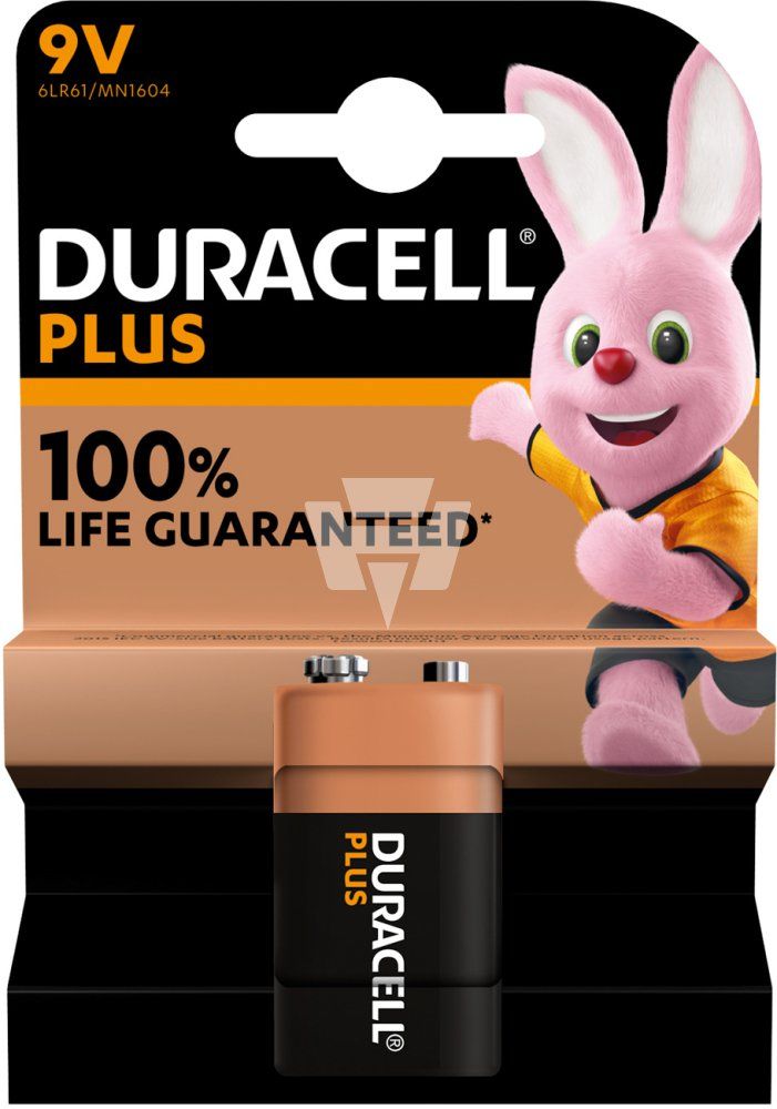 Duracell Plus Alkaline Batterie MN1604 Einzelblister  26,5x17,5x48,5mm Duracell Plus Alkaline Batterie MN1604 Einzelblister  26,5x17,5x48,5mm