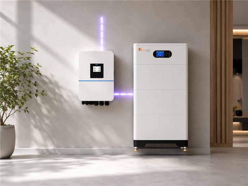 Hochvolt PV-Set bestehend aus: Deye SUN-10kW 3Phasen Hybrid-Wechselrichter & Felicity FLH96050SG01 Batteriespeicher mit 15,36kWh