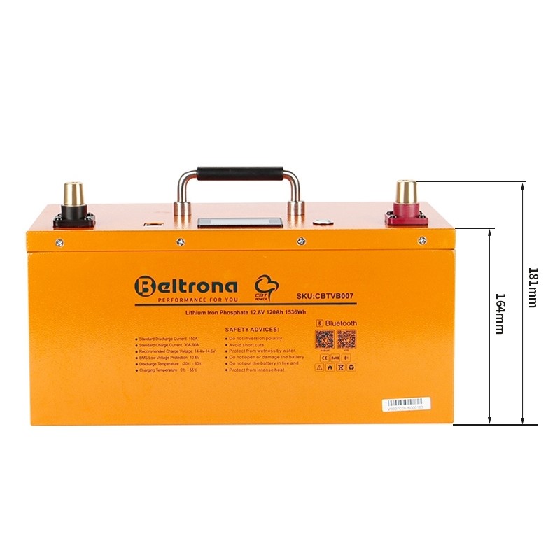 Bild CBT VB007 Caravaning Batterie 1536Wh mit Bluetooth und integriertem Batterie Management System (BMS)