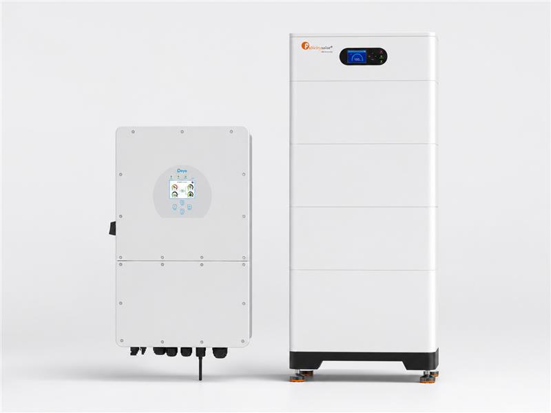 Hochvolt PV-Set bestehend aus: Deye SUN-12kW 3Phasen Hybrid-Wechselrichter & Felicity FLH96050SG01 Batteriespeicher mit 20,48kWh