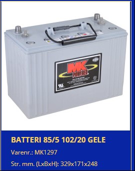 MK Gel Batterie E31 SLD G 12V 108Ah C/100