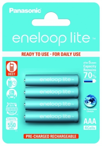 Panasonic Eneloop Lite BK-4LCCE  4er-Blister (Karton)