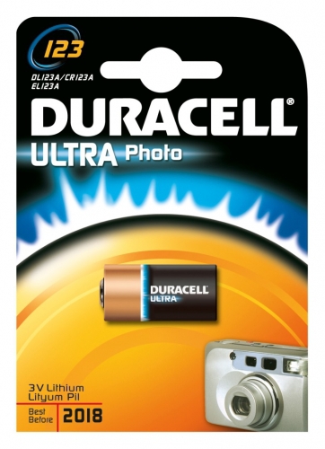 Duracell Lithium Photobatterie DL123A Einzelblister