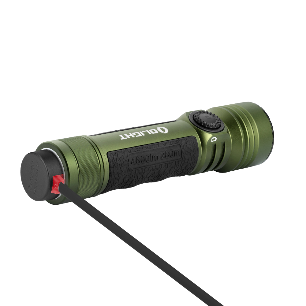 OLight Seeker 4 Pro Professionelle LED Taschenlampe in OD Green