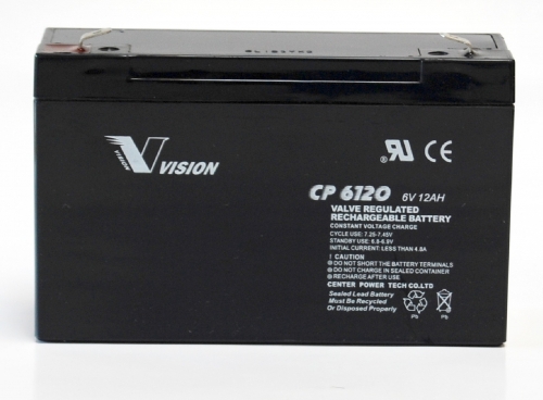 Vision Bleiakku CP6120 Faston 6,3mm