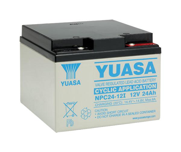 Yuasa Bleiakku mit 12V und 24Ah – NPC24-12I