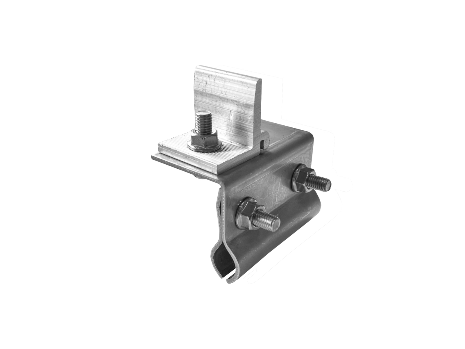 Avanti-Stehfalzklemme 2.0, abgewinkelt mit Adapter