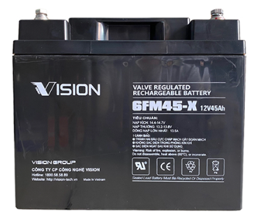 VISION Bleiakku 6FM45DX mit 12V und 50Ah