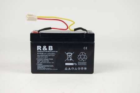 R&B Wartungsfreie Bleibatterie 4V/3,5Ah - Zuverlässige Energie ohne Wartungsaufwand