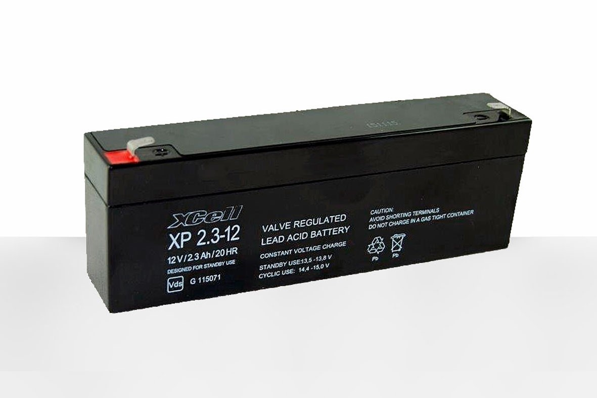 Bild XCELL XP2.3-12 Bleiakku mit VdS Zulassung – 12 V und 2,3 Ah