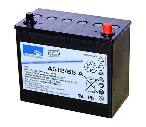 Bild Sonnenschein A512/55 A – 12 V 55 Ah VRLA-Gelbatterie