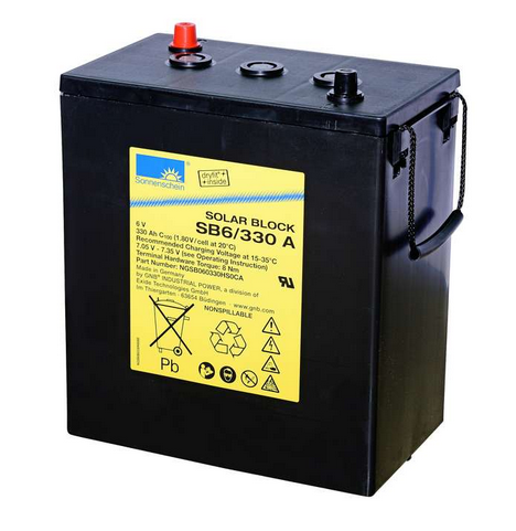 Bild Sonnenschein SB6/330 A – 6 V 330 Ah Gel-Solarbatterie