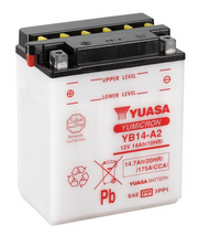 Bild Yuasa Motorrad Batterie YB14A2DC 12V/14Ah