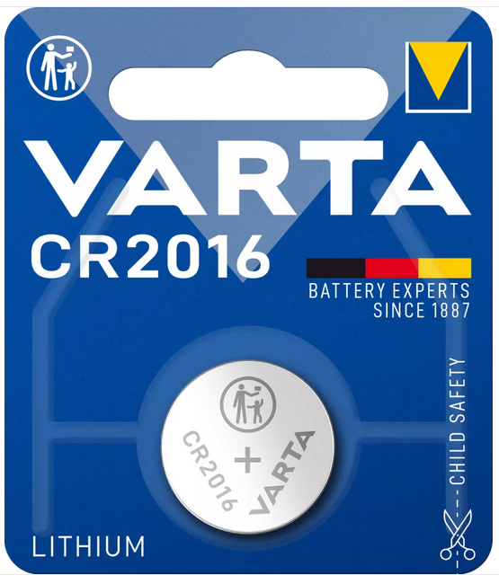 Varta Lithium Knopfzelle CR2016 Einzelblister