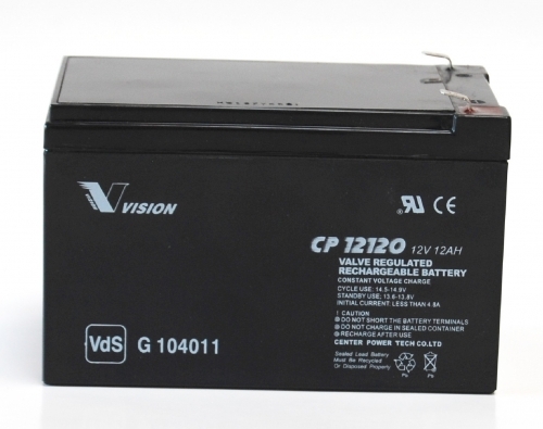Bild Vision Bleiakku CP12120F2 mit 12V und 12Ah