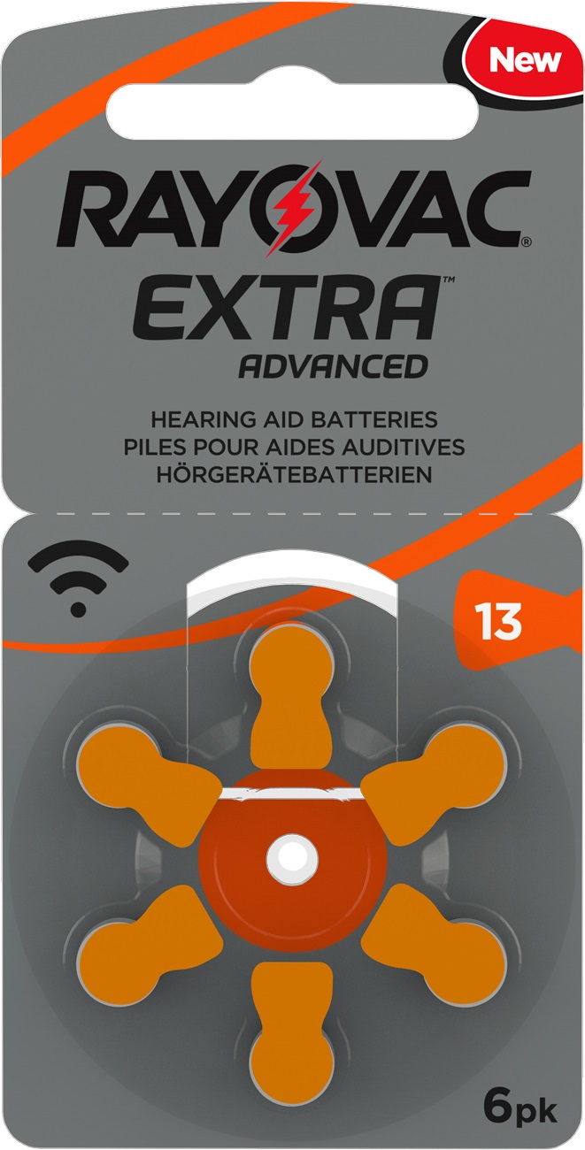 Rayovac Hörgeräte-Batterie 13AC 6er-Blister – Zuverlässige Energie für Ihr Hörgerät