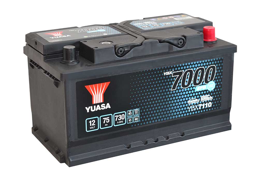 Yuasa Auto Batterie  YBX71100  (DIN )  12V/75Ah C20