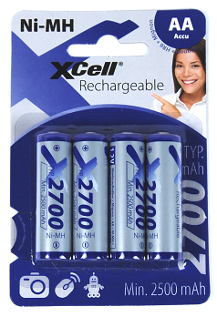 Bild XCell NiMH Akku Mignon 1,2V/2.700mAh 4er-Blister