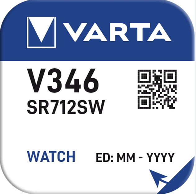 Varta Uhrenbatterie 346 / SR712SW (Low Drain)