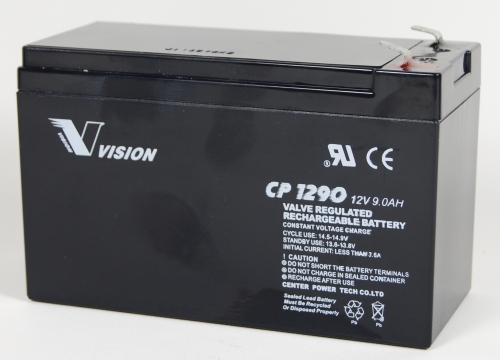Vision Bleiakku CP1290 mit Faston 6,3mm