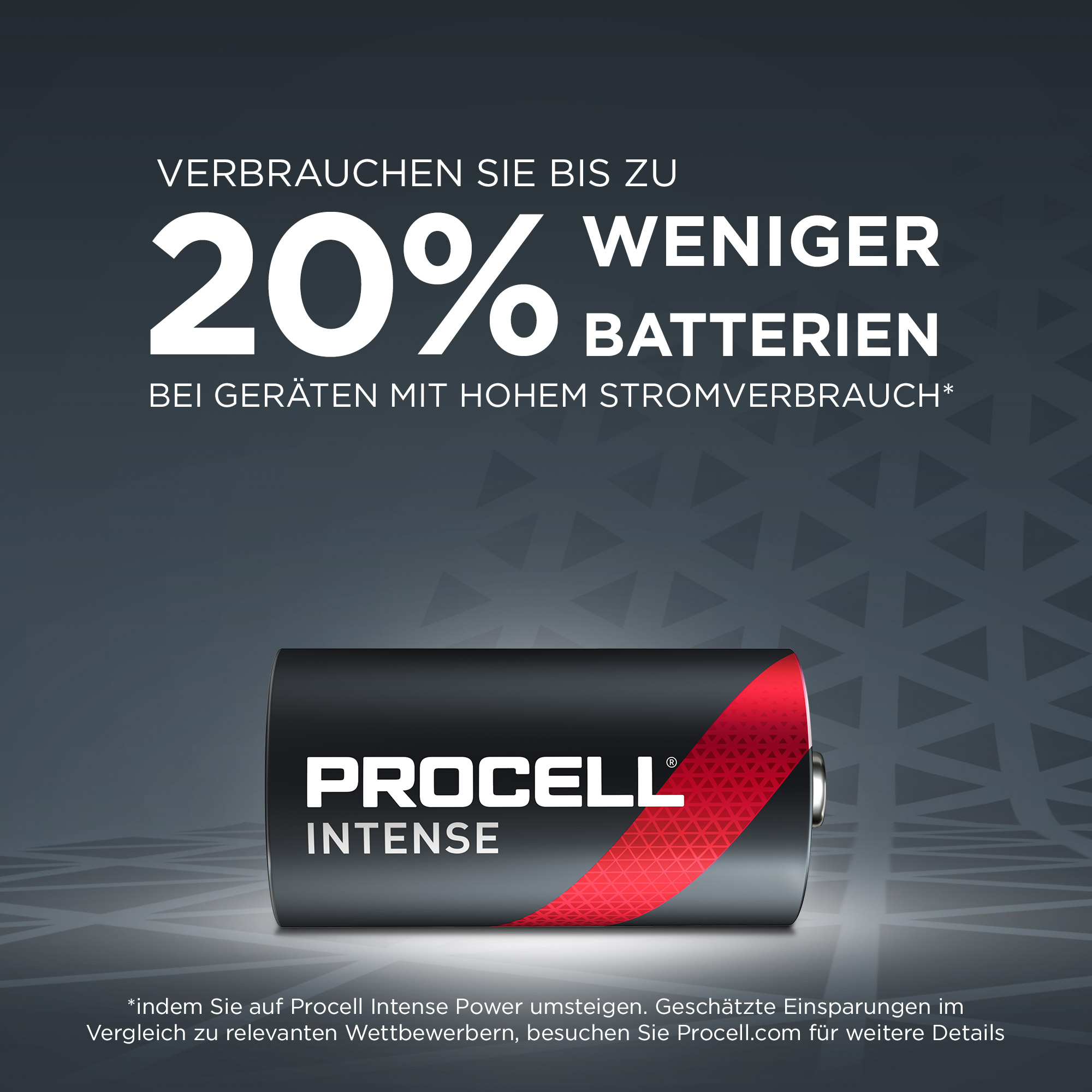 Artikelbild DURACELL Alkaline Procell Intense Power Mono D 1,5V 18600mAh