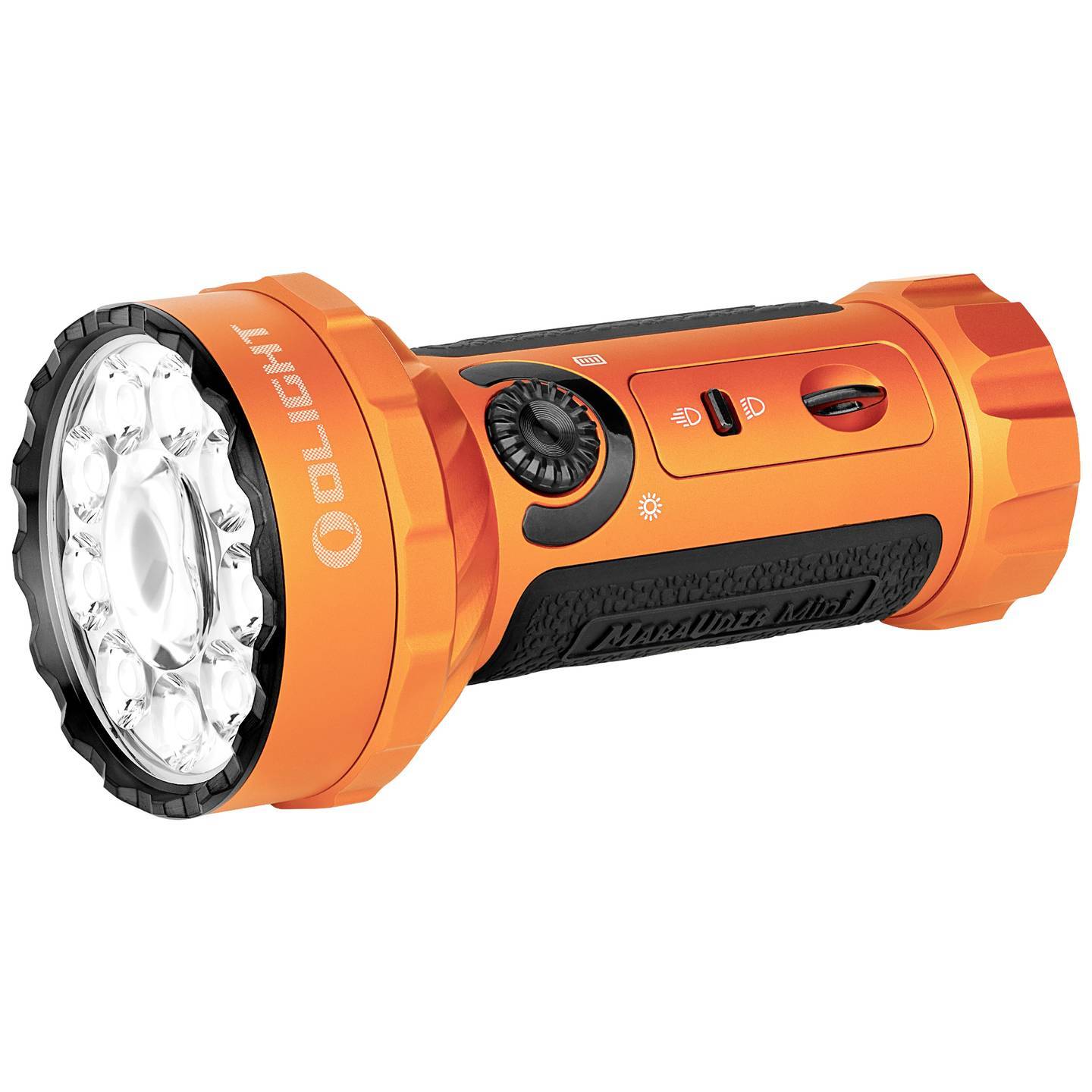 Bild OLight Marauder Mini orange Professionelle LED Taschenlampe mit Flut- und Fernlicht