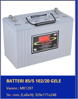 MK Gel Batterie E31 SLD G 12V 108Ah C/100