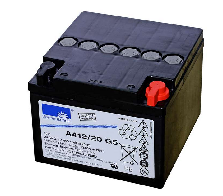 Sonnenschein Bleiakku A412/20 G5 inkl. MTZ – Kompakter Gel-Akku für vielseitige Anwendungen