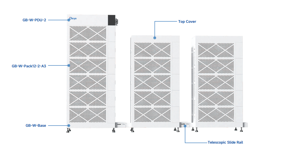 Deye GB-W60 - 60,1kWh Modulares Hochvolt-Batteriesystem