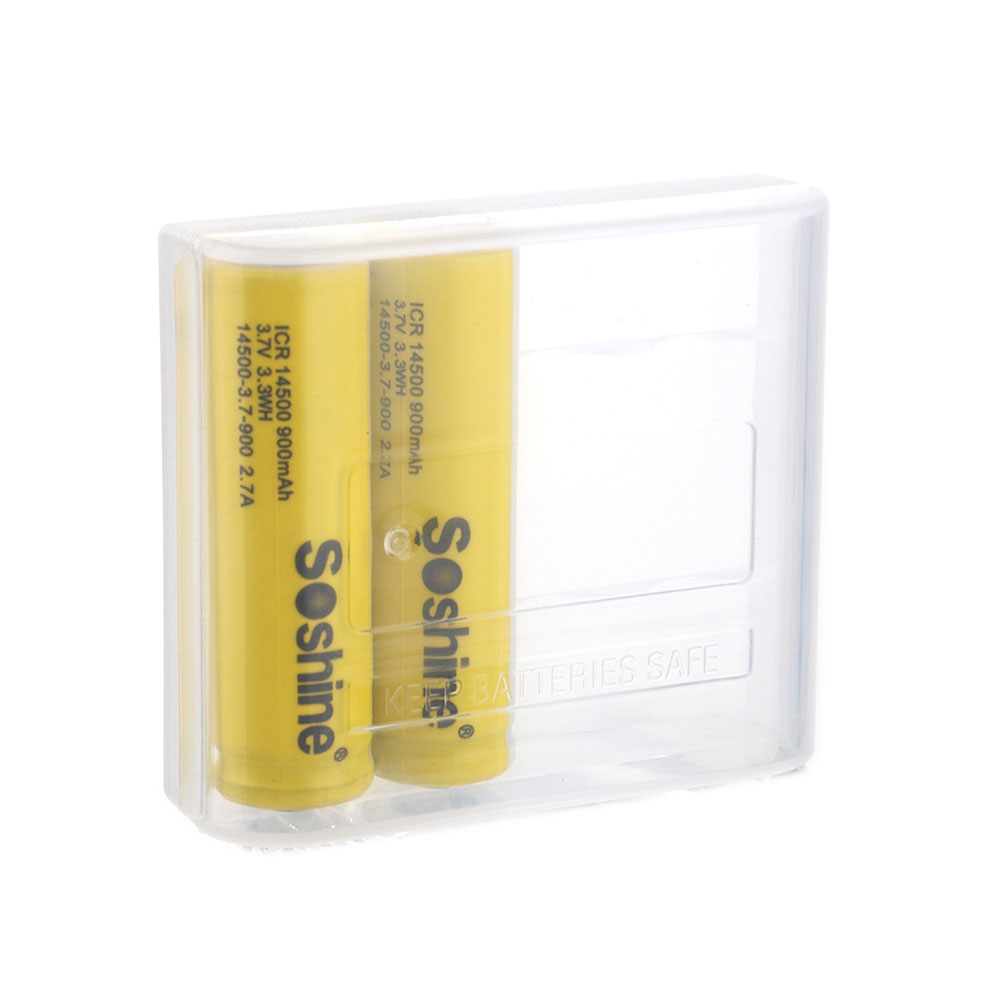 Soshine Batteriebox 4x Mignon (AA), 14500 Soshine SBC-004 (L x B x H) 63 x 53.5 x 17.8 mm