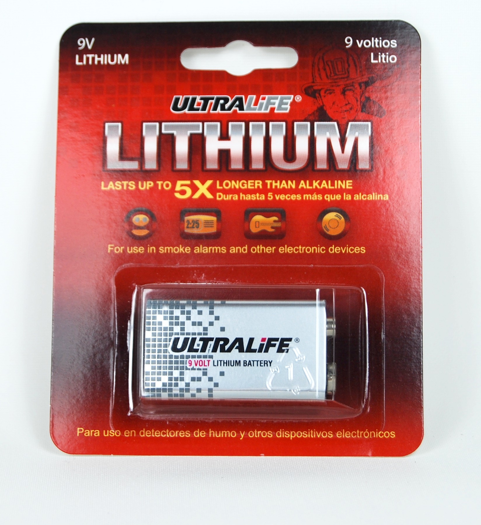 Ultralife Lithium Rundzelle U9VLJP-BP im Einzelblister - Zuverlässige 9V Batterie für Langzeit-Anwendungen
